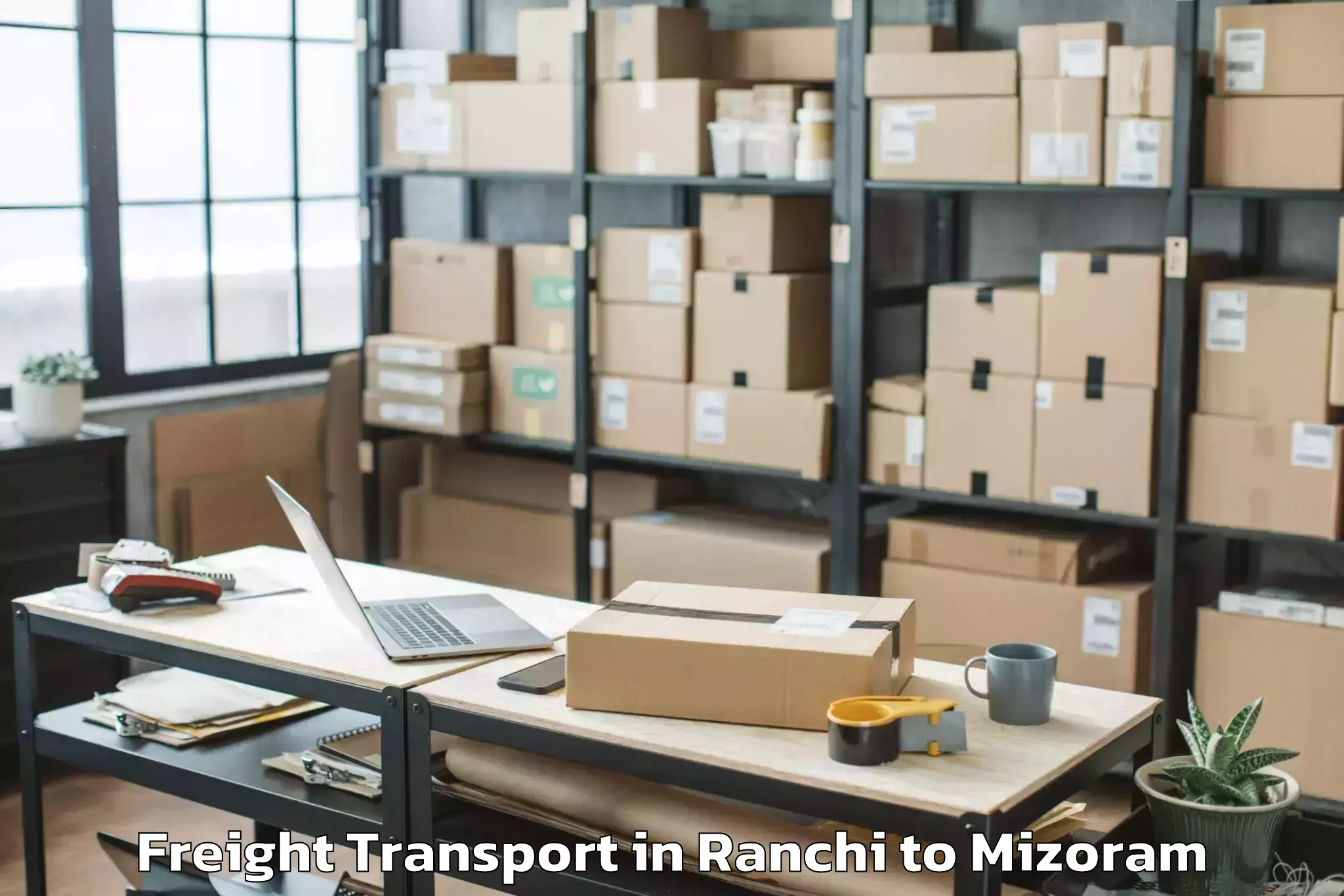 Top Ranchi to Khawzawl Freight Transport Available